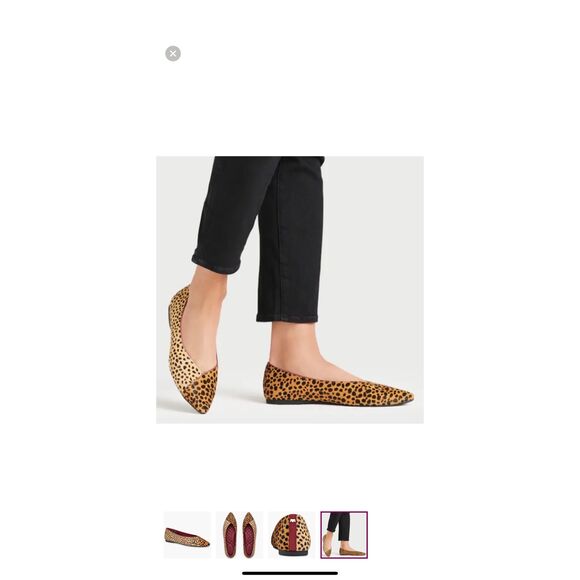 NWT Birdies The Goldfinch Mini Goldfinch Calf Hair Flats Size 9.5 - Picture 1 of 13